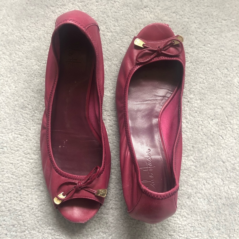 Cole Haan pink mini wedge, size 10